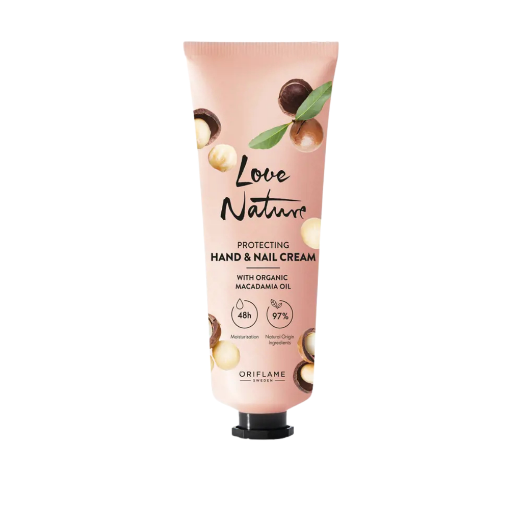 Oriflame Love Nature Organik Makademya Yağı İçeren Koruyucu El &amp; Tırnak Kremi 75 ml