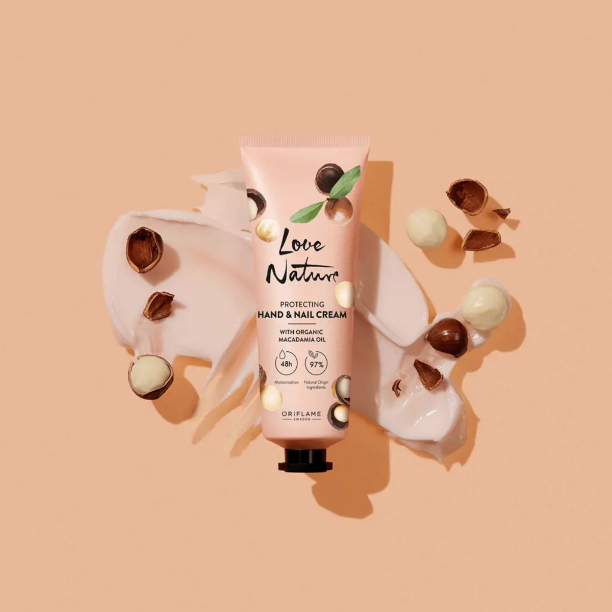Oriflame Love Nature Organik Makademya Yağı İçeren Koruyucu El &amp; Tırnak Kremi 75 ml