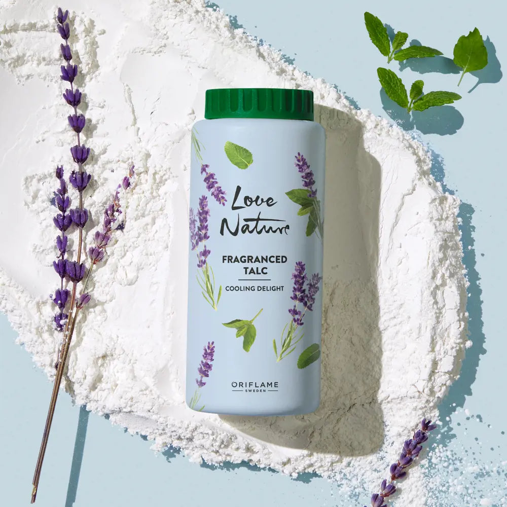 Oriflame Love Nature Cooling Delight Lavanta ve Nane Kokulu Vücut Pudrası 100 g
