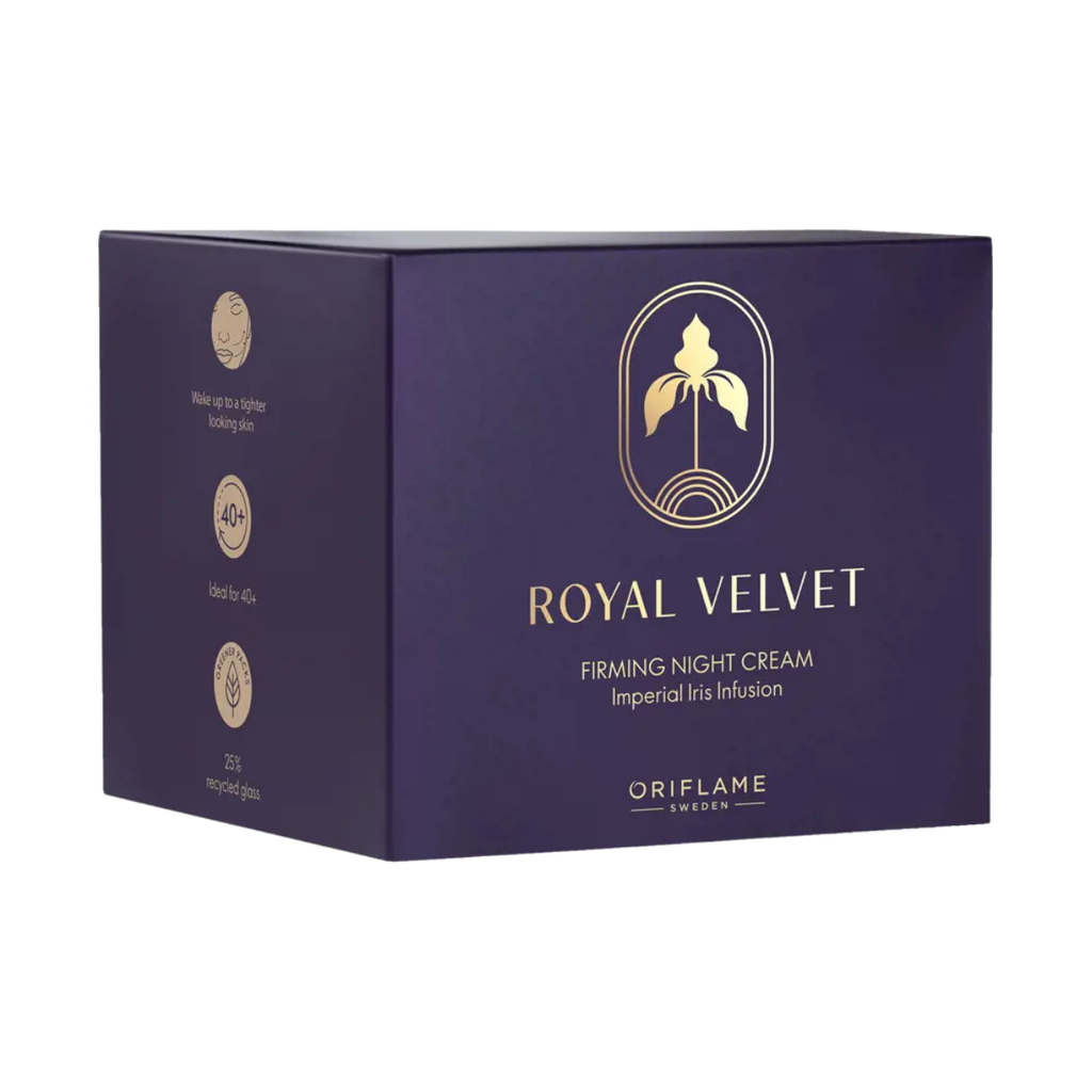 Oriflame Royal Velvet 3 Kat Fazla Nemlendirme Özellikli Hyaluronik Asit İçeren Sıkılaştırıcı Gece Kremi 50 ml
