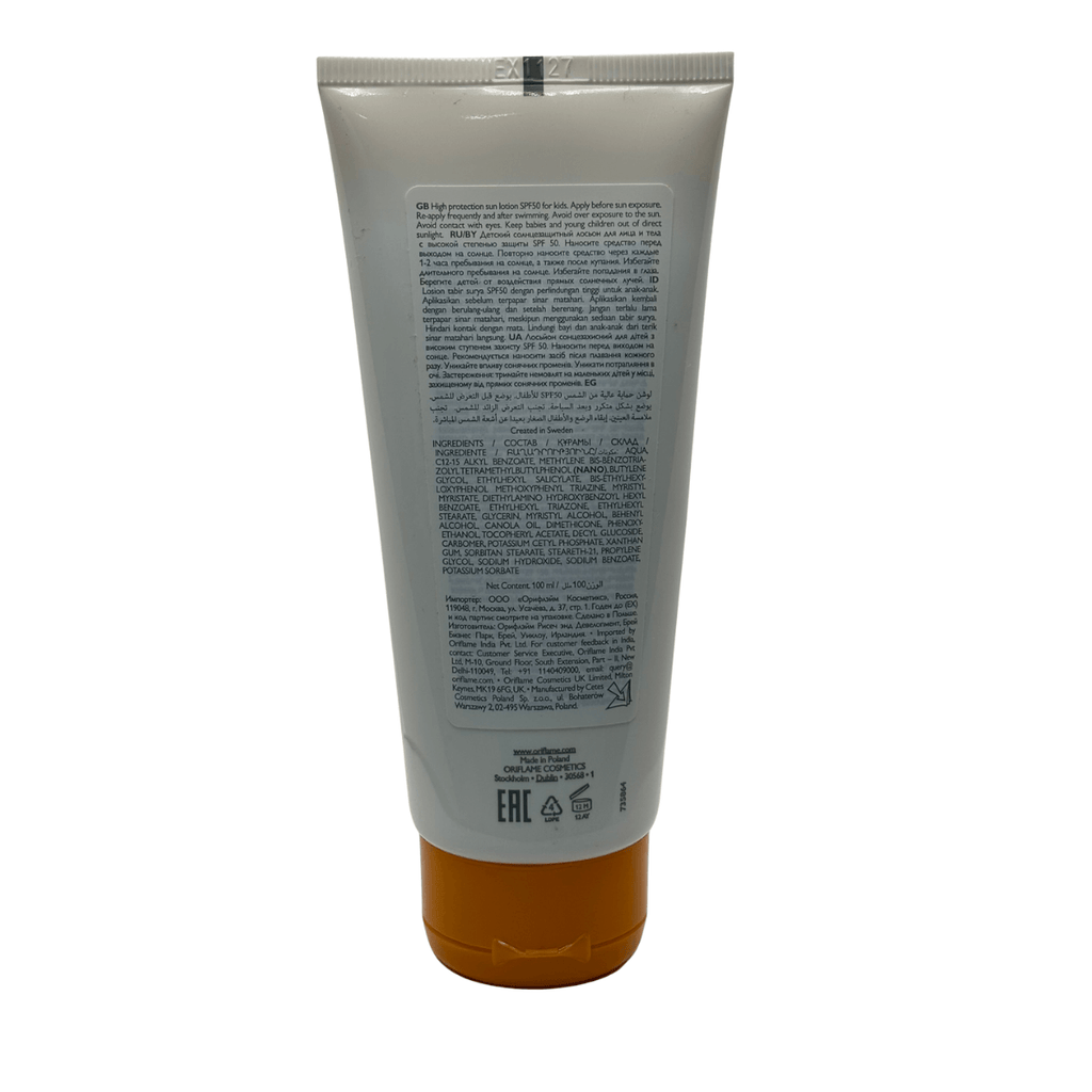 Oriflame Sun Zone Çocuklar İçin SPF 50 Yüksek Korumalı Yüz ve Vücut Güneş Losyonu 100 ml
