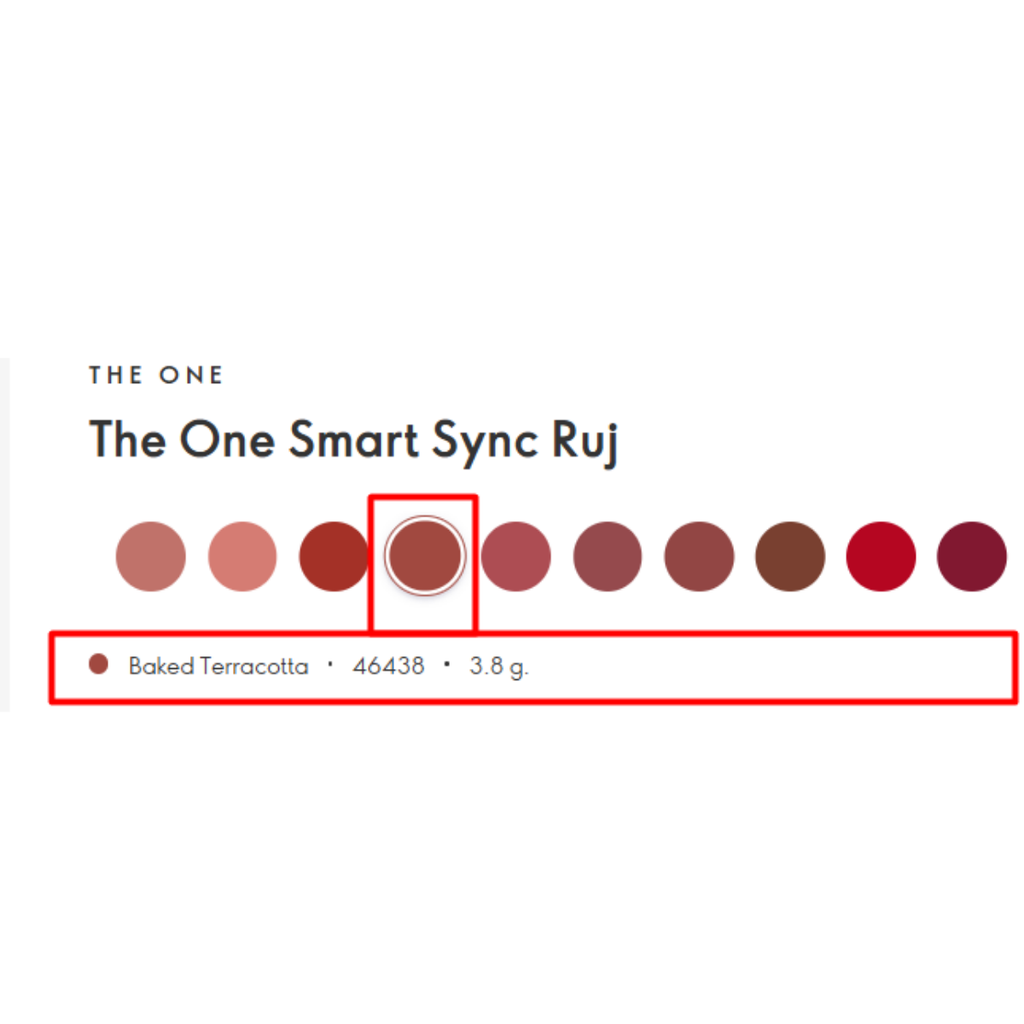 Oriflame THE ONE Smart Sync Ruj Baked Terracotta 3,8 g